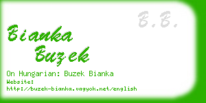 bianka buzek business card